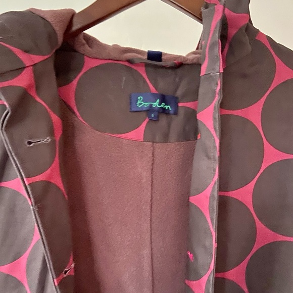 Boden women’s fleece-lined raincoat - size 8 - Picture 2 of 5